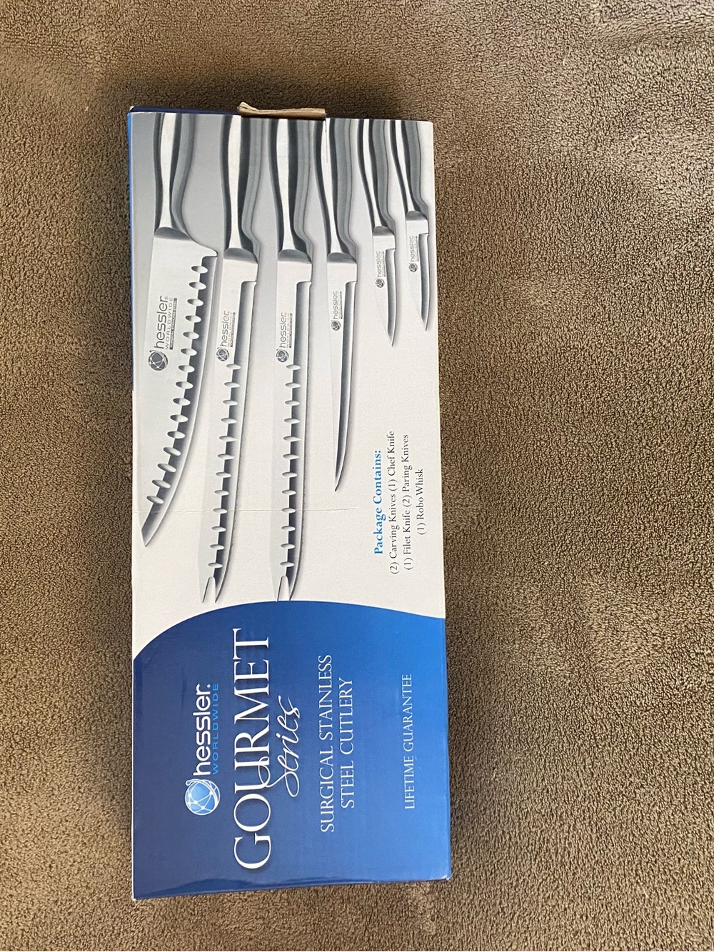 Hessler Gourmet Series 7-piece Surgical Stainless Steel Knife Set - Silver